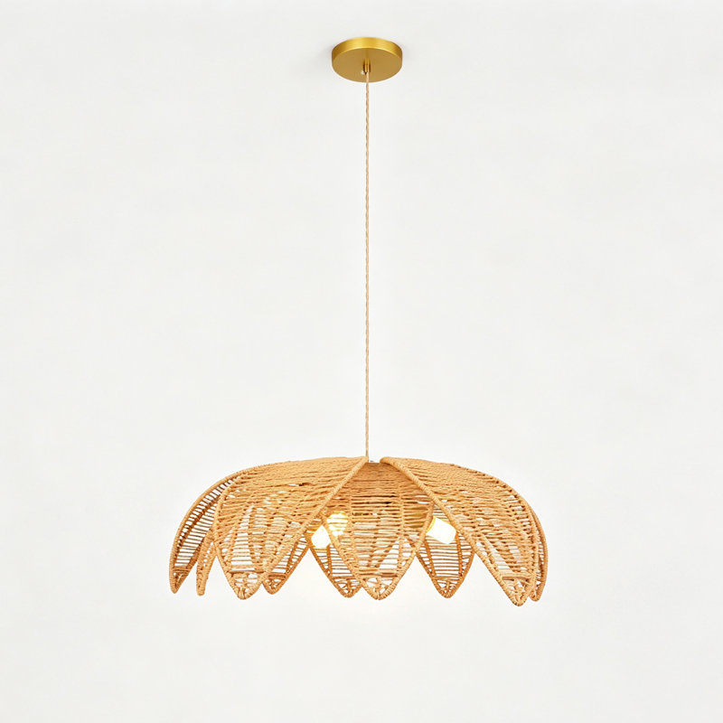 3 - Light Polished Brass Pendant