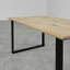 Ajahni Oak Metal Base Dining Table-635181024-635181027