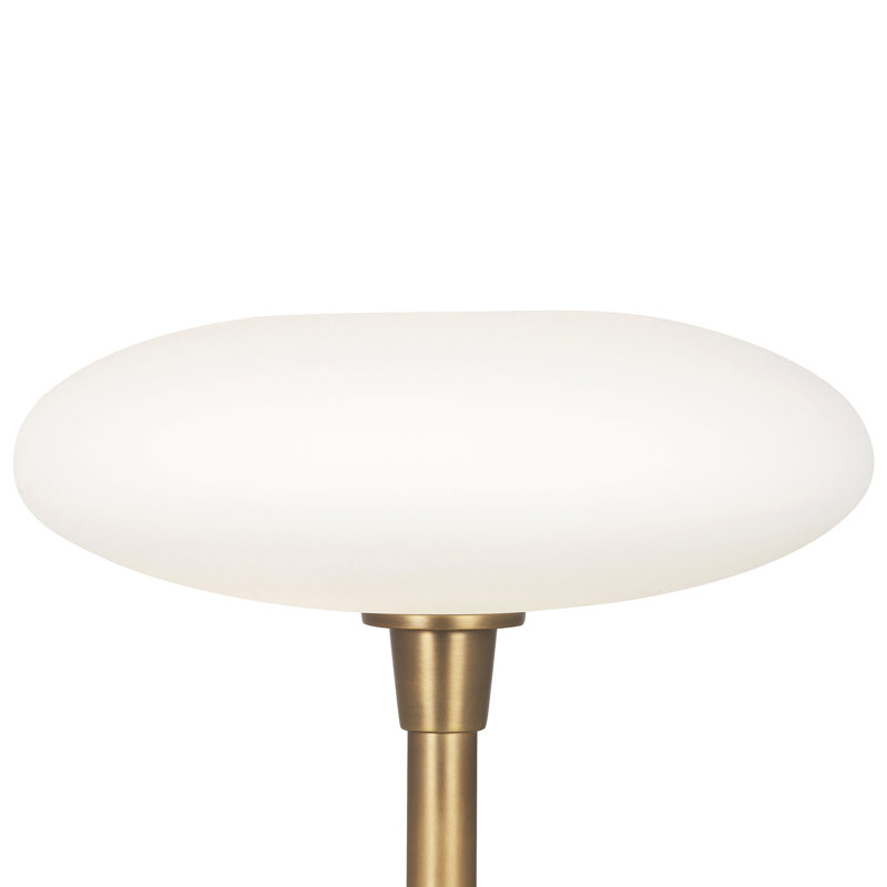 Ovo Floor Lamp, Aged Brass