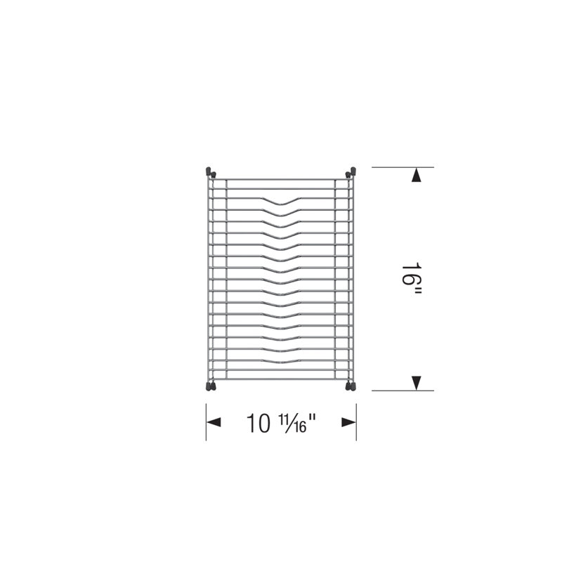Égouttoir à vaisselle en acier inoxydable L 10,69 po x l 16 po Diamond