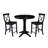 Chiani Counter Height Extendable Solid Wood Dining Set-1479905470-1479905463