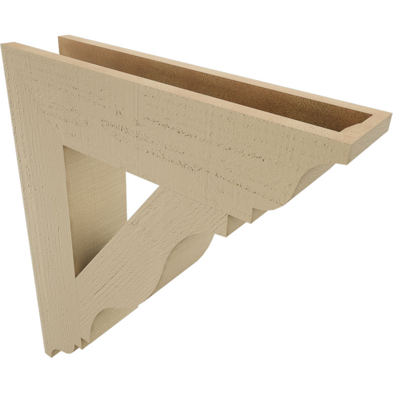 Support en bois de cèdre brut Funston Traditional, H 28 po x l 5,5 po x P 24 po