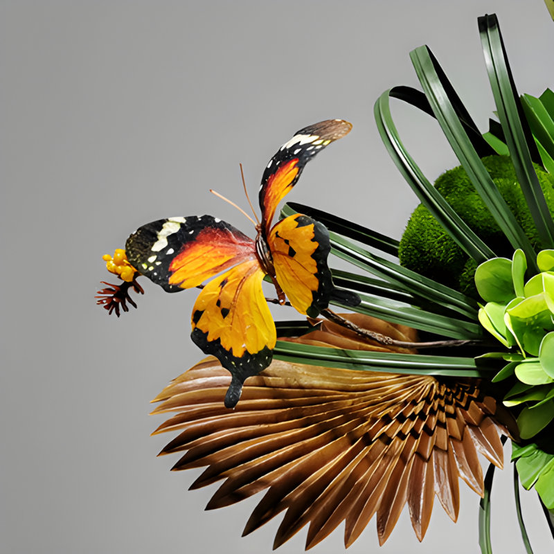 Ornements de fleurs simulées