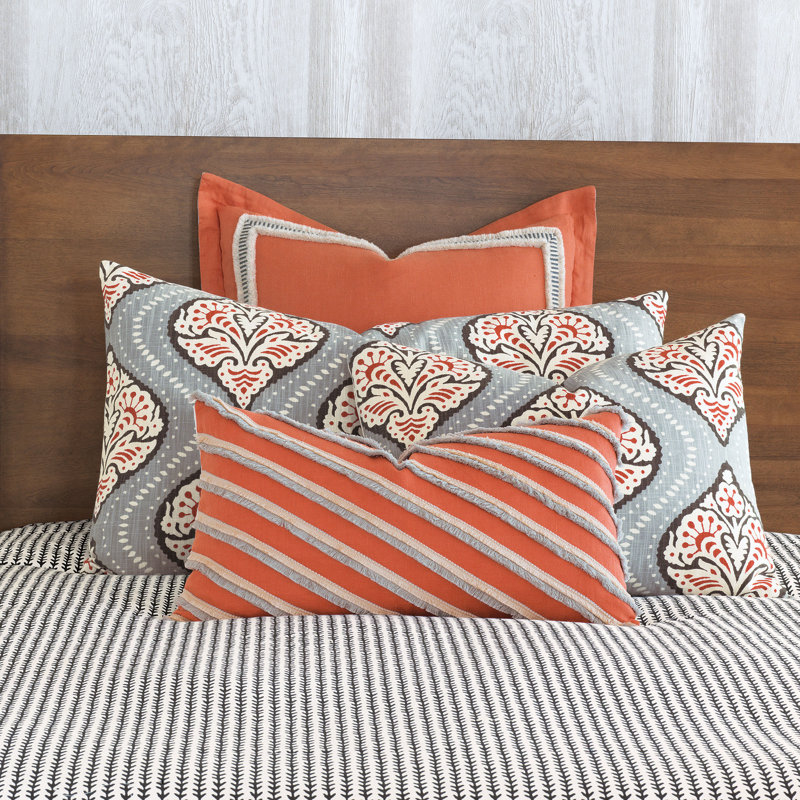 Bowie Linen Lumbar Pillow Cover & Insert