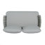 Causeuse et table en acier Mariano-190285427