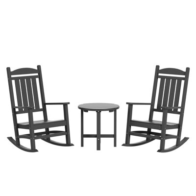 Chaise berçante d'extérieur en plastique Laguna