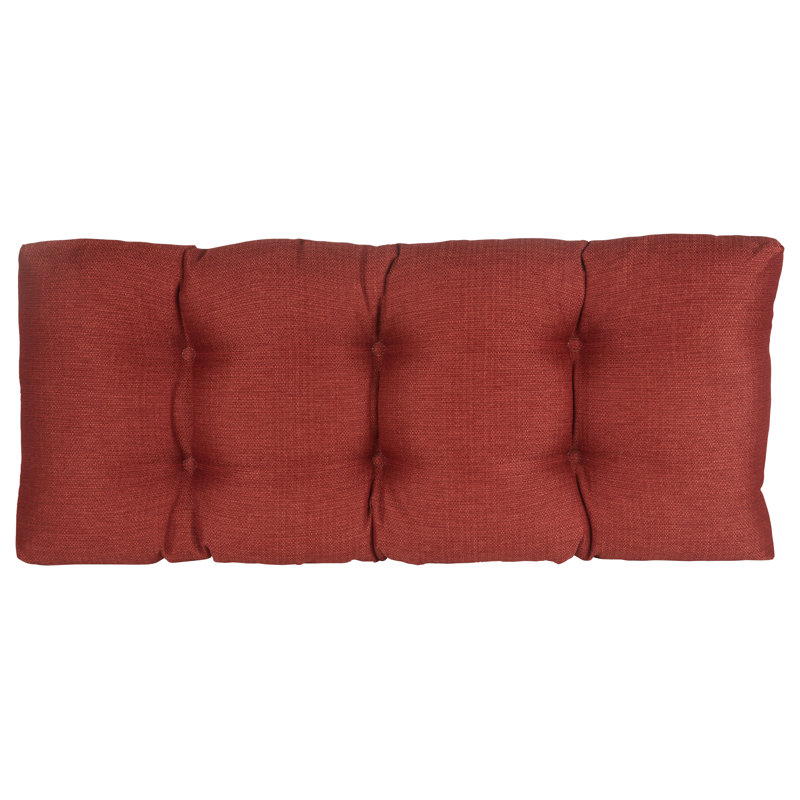 Omega Non-Slip Bench Cushion, Flame, 33" W x 14" D