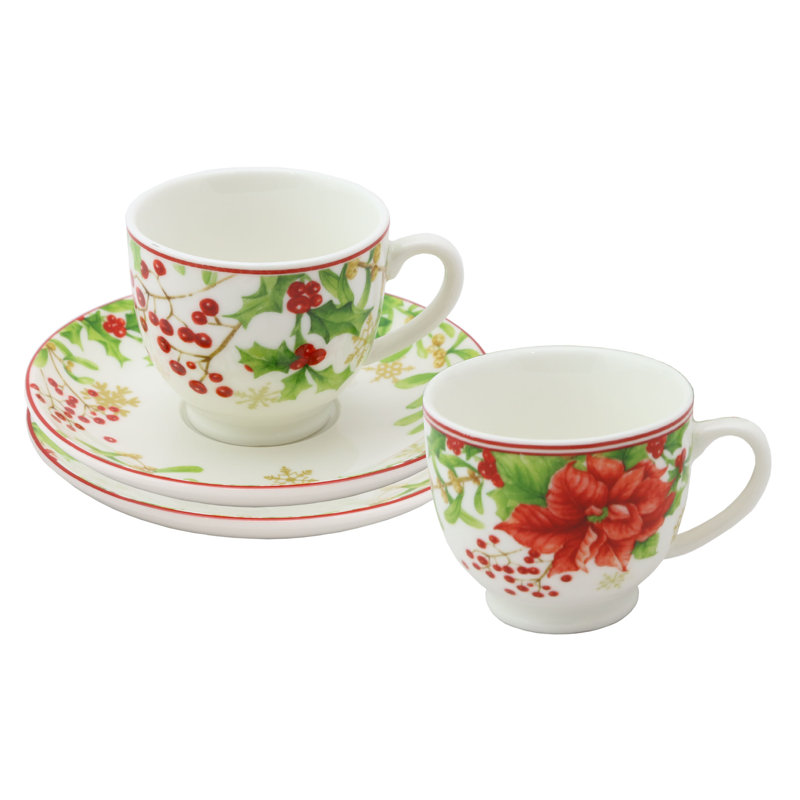 Porcelain Espresso Cup and Saucer
