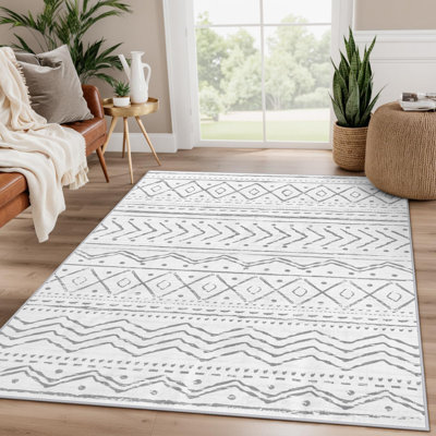 Tapis marocain à rayures Tribal