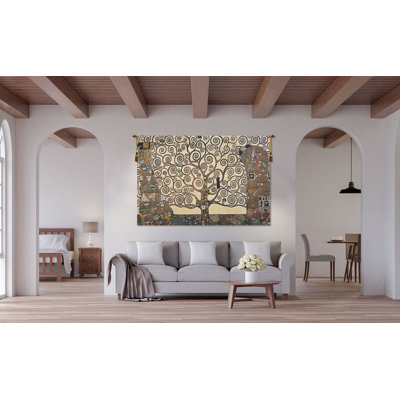 Lebensbaum- Kiss Belgian Wall Tapestry