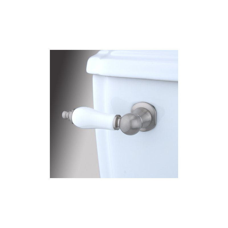 Made to Match Decorative Porcelain Tank Lever Arm, Satin Nickel