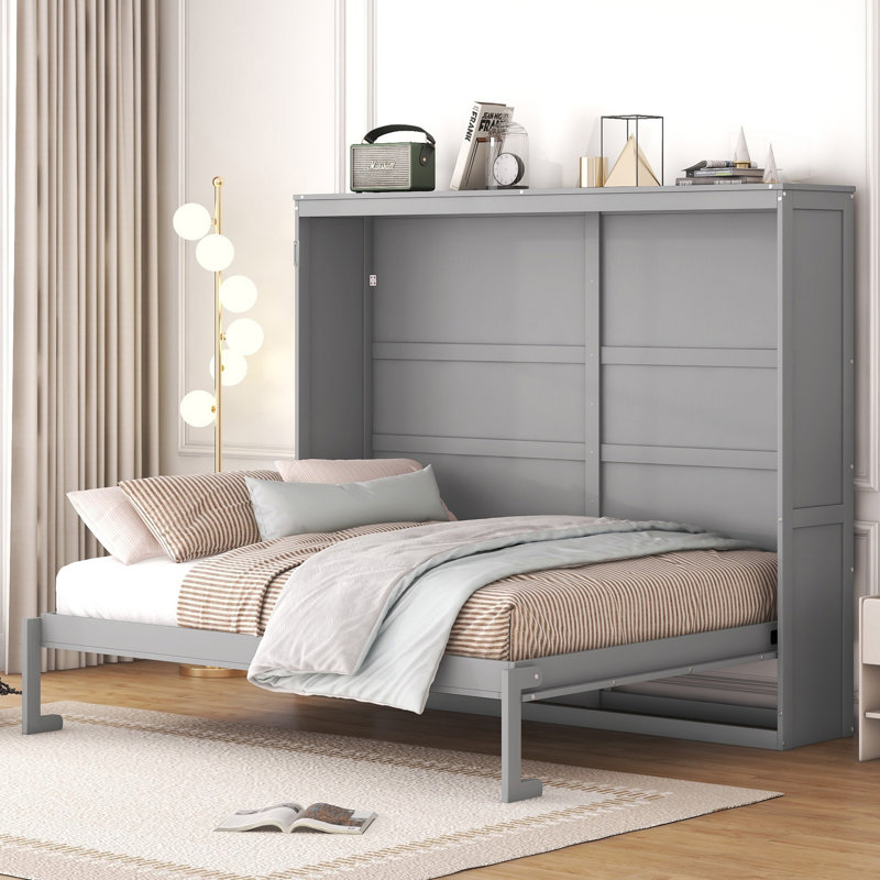 Grand lit escamotable mural, Gris