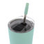 Ensemble de 4 gobelets Mr. Coffee de 680 ml (23 oz) en acier inoxydable avec couvercles et pailles, blanc-136266235-136266236