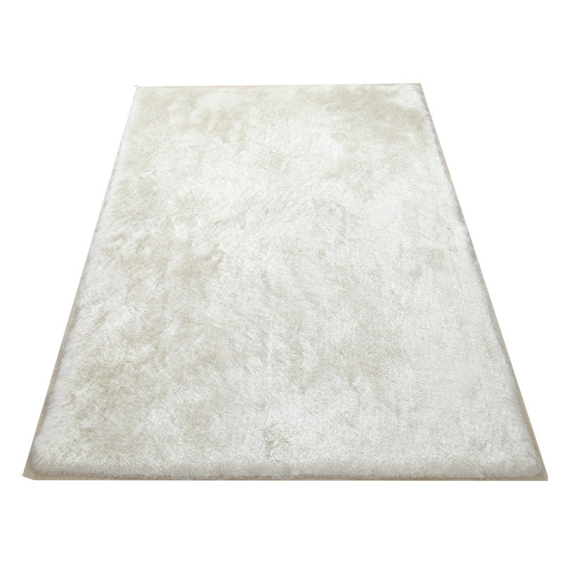 Tapis ivoire à longs poils Sanon, Rectangle 5 pi x 7 pi