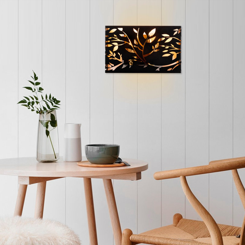 Flush Mounted Sconce, Black