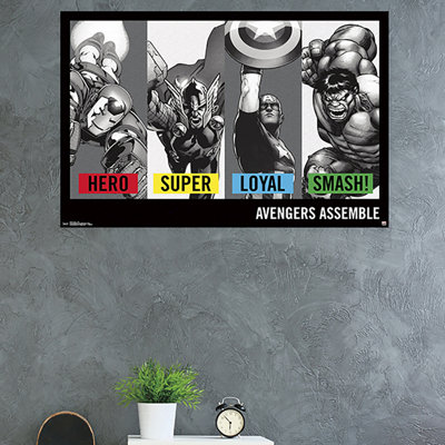 Impression sur papier avengers-traits