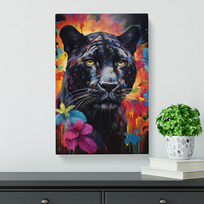 Panther Informel - Wrapped Canvas