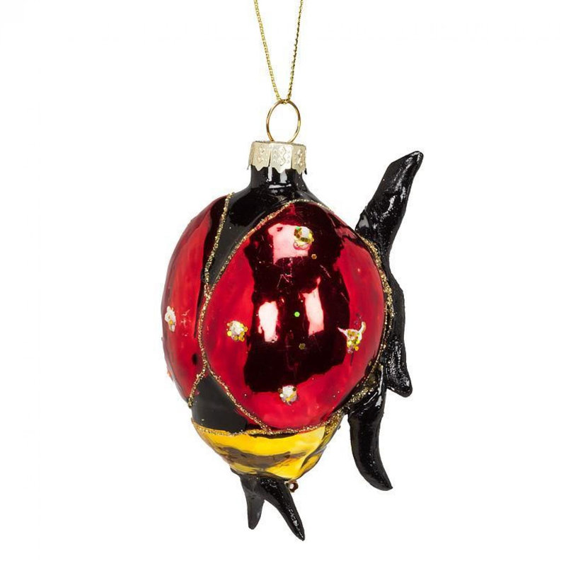 Crawling Ladybug Ornament