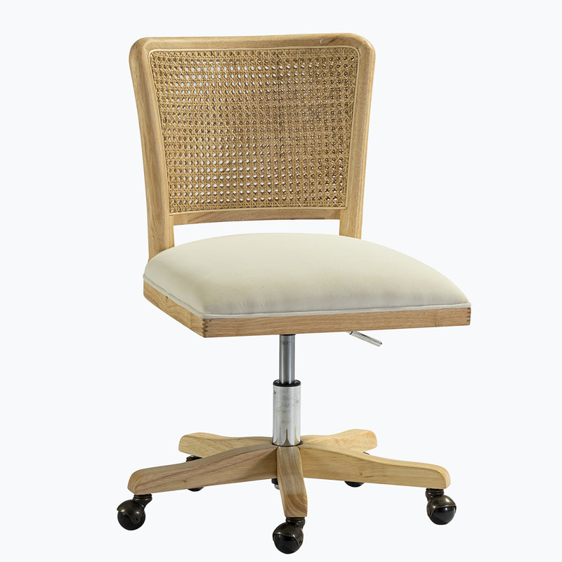 Chaise de travail en bois, Beige