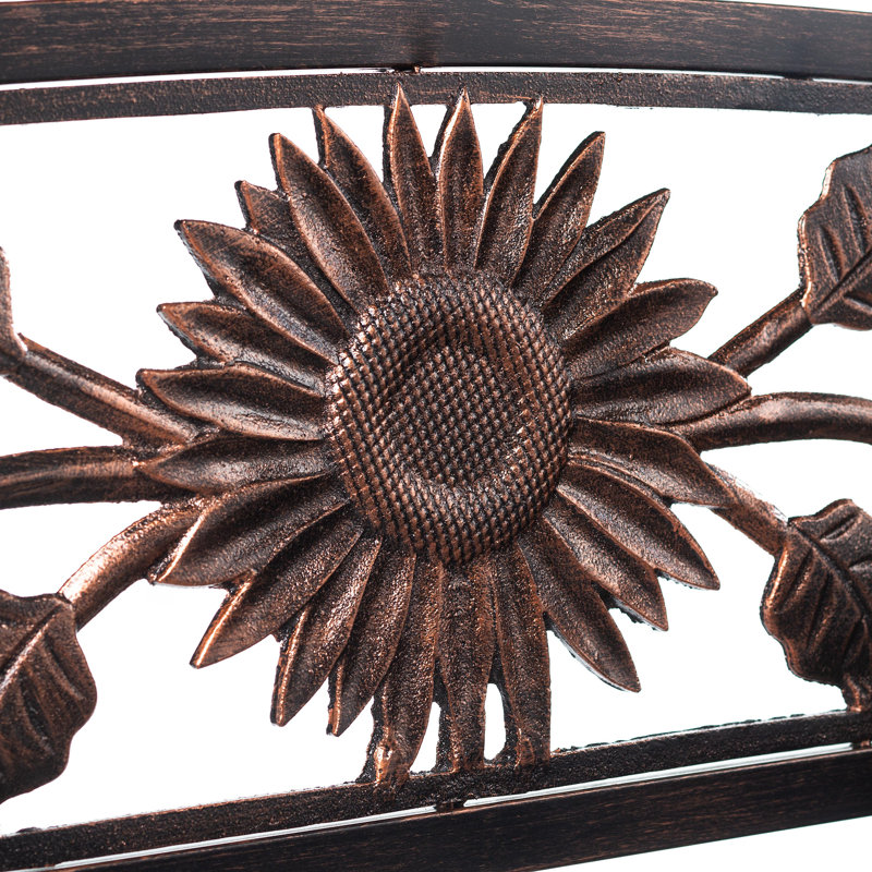 Banc de jardin en métal Sunflower