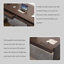 Light Luxury Modern Brown Home Office Desk with Spacious Drawers and Storage Cabinet-784851610