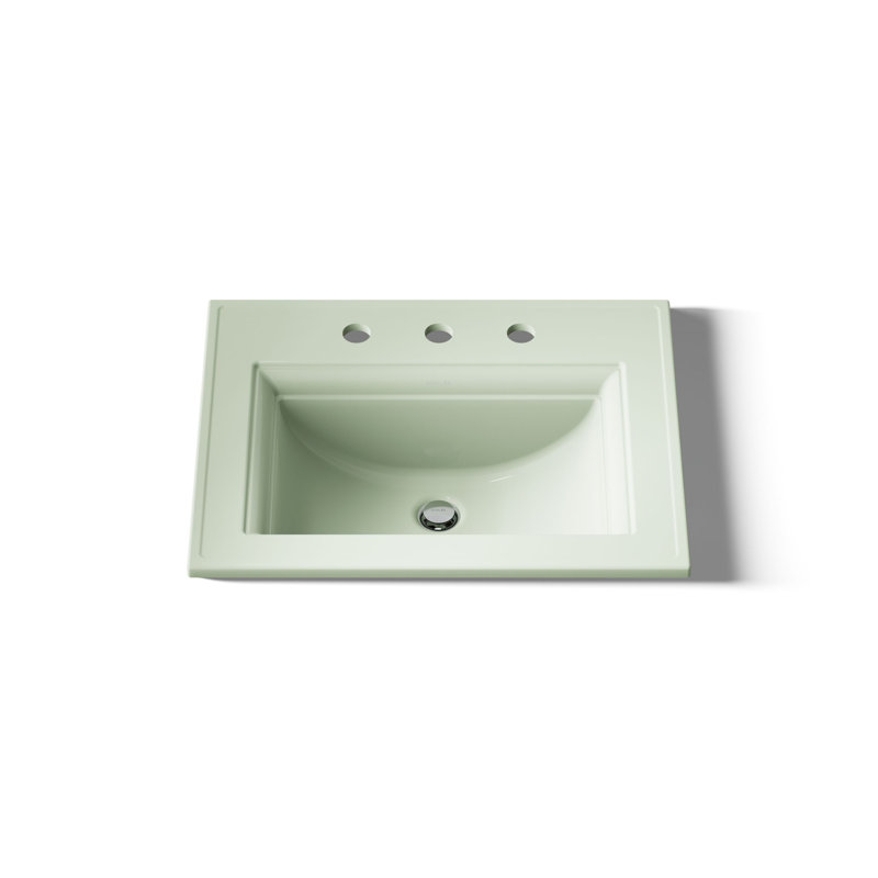 Memoirs® Stately Drop-in Bathroom Sink, 8" Centers, Aspen Green