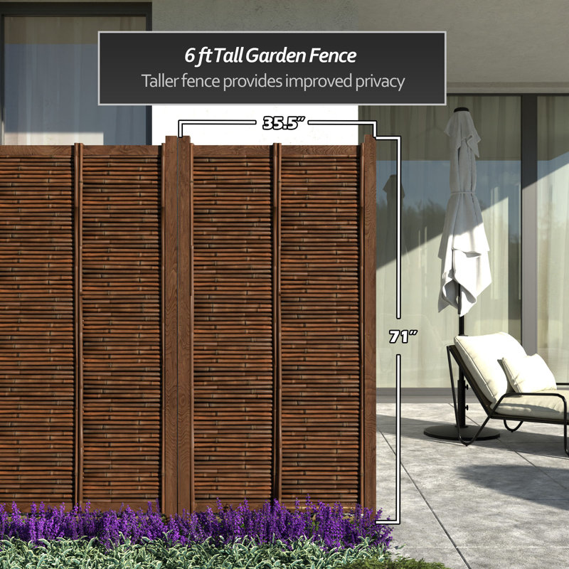 71" H x 35.5" W Room Divider