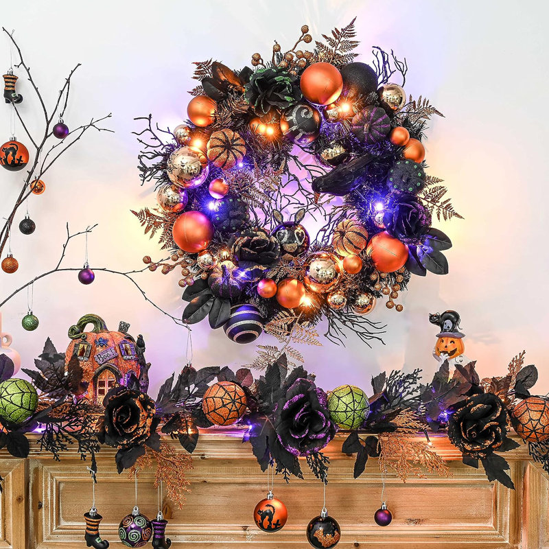 Couronne lumineuse 18,9 po Dansville Halloween