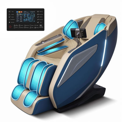 Fauteuil de massage pour tout le corps 2025 4D avec coussins gonflables, Zero Gravity, longue piste allongée, shiatsu intelligent, étirement du corps, commande vocale Ai, 15 modes