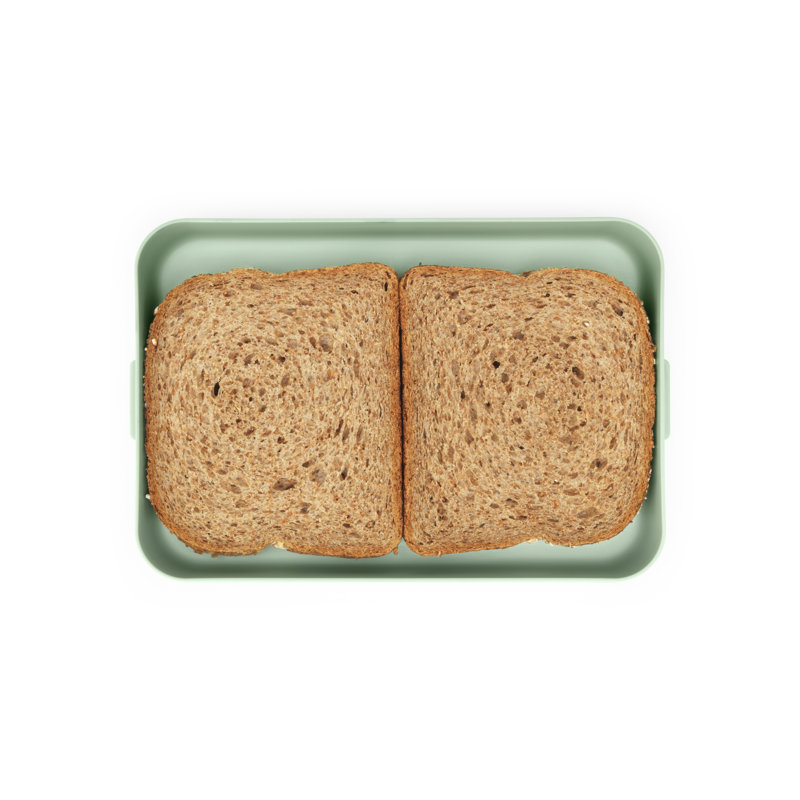 Brabantia Make & Take Lunch Box, Flat, Jade Green