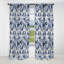 Motif victorien damassé bleu cobalt Regal - rideau occultant - 1 panneau-107534719