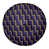 Mauve / noir / or métallique