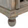 Table de chevet en bois gris antique