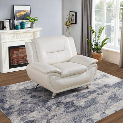 Dipika Faux Leather Accent Chair
