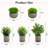Small Artificial Potted Plants with Cement Pots