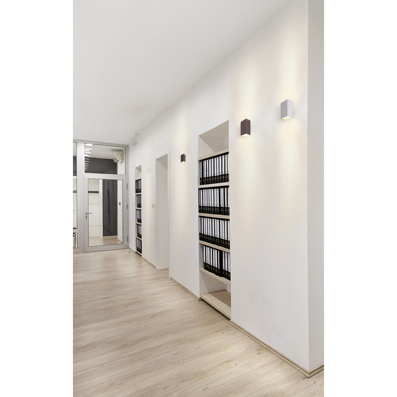 LED Flush Mounted Sconce, Sandy, 12.5cm H x 7.5cm W x 7.5cm D