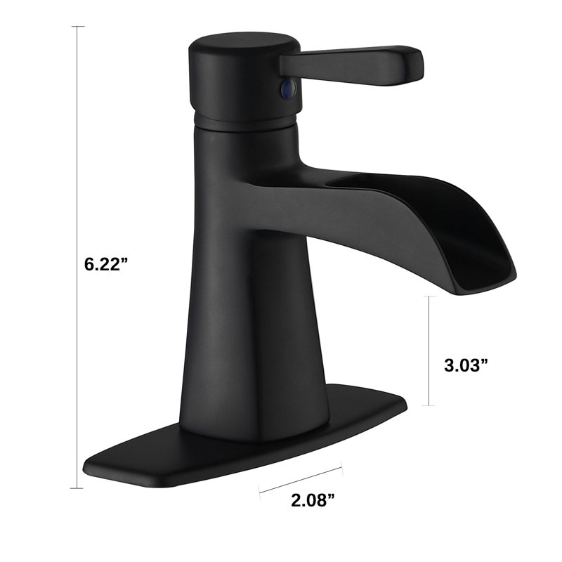 Robinet de salle de bain noir, Noir