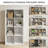 Nirwat Simple and practical Bookcase with storage compartments and wooden frame is suitable for bedroom and living room, study room, office-1450340959