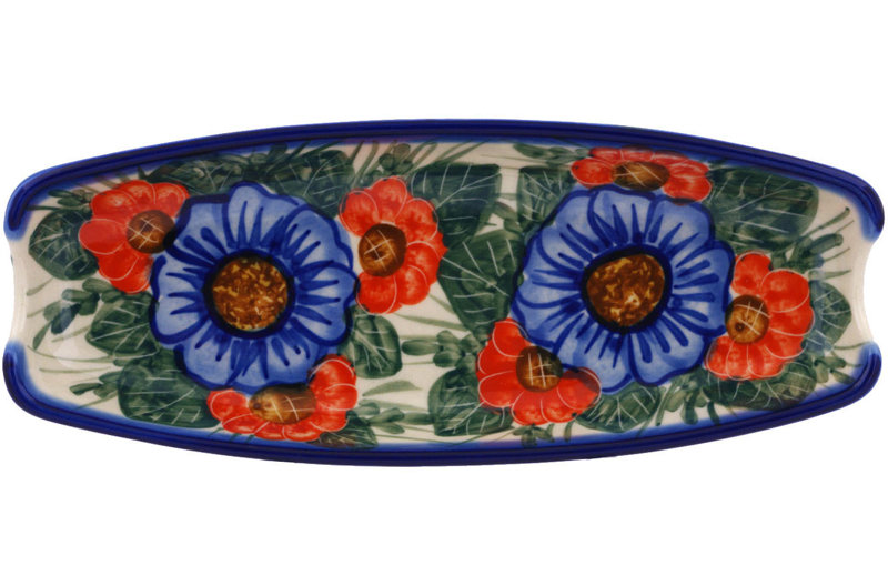 Flowers In Bloom Stoneware Platter