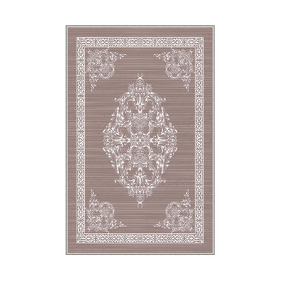 Premium Woven Carpet (23.6 x 39.4 inches), 100% Polyester, Antibacterial, Non-Slip PVC Underside | 8 mm Pile Height, 650 gr/m² | Machine Washable, 3D Digital Printing, Ideal for Home & Office Decor