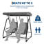 2 Person Porch Swing with Canopy