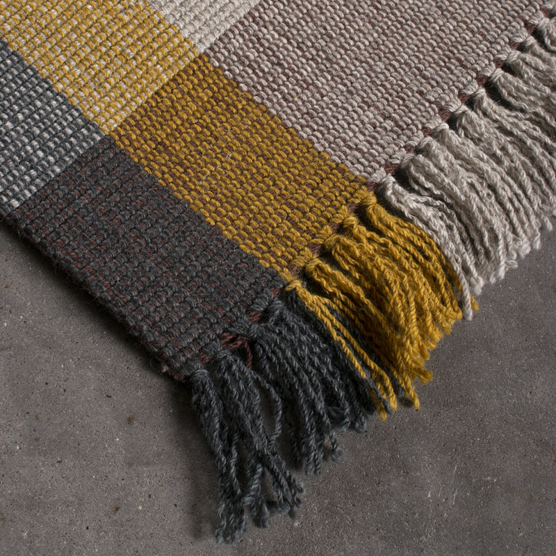 Martinique Plaid Hand Woven Area Rug, Runner 80 x 200cm