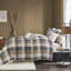 Ensemble de courtepointe avec à motif de chevrons imprimé avec coussins décoratifs de six articles Ridge-52732069-23509391