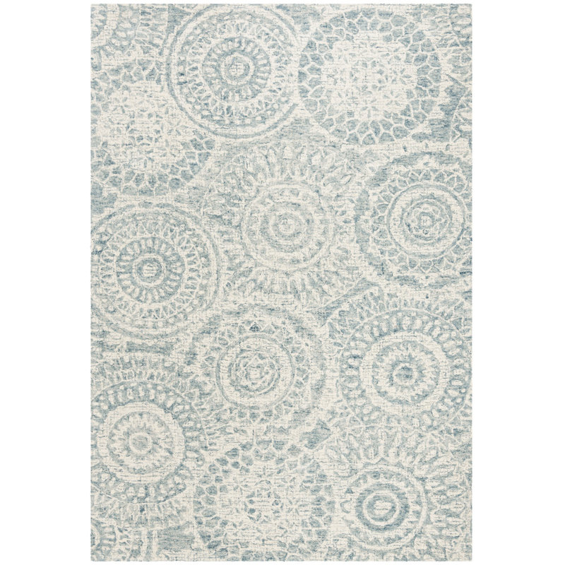 Salerna Hand Tufted Wool Rug, Rectangle 5' x 8'