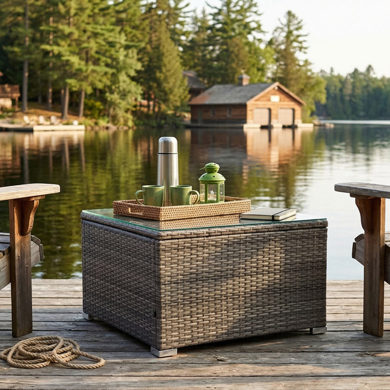 Table basse Burnese, Gris mélangé