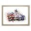 Galata Tower in Istanbul Turkey in Abstract - Picture Frame Painting Print-55726966-55726972
