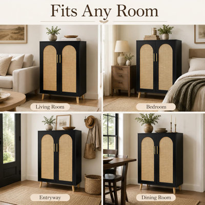 Meuble de rangement étroit pour entrée, couloir et vestibule - Console de rangement avec étagères - Meuble de rangement mince pour chaussures d'entrée.