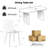 70” Modern Double Pedestal Dining Table Set With Velevt Chairs-1134315225-1134315224-1134315235