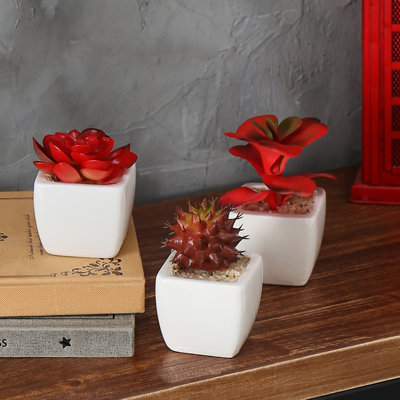 3.25'' Faux Plant in Ceramic Pot