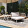 Imir 33.5" Wide Outdoor Patio Sectional with Cushions